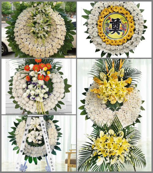 广东肇庆市广宁县排沙镇八一村花圈速递